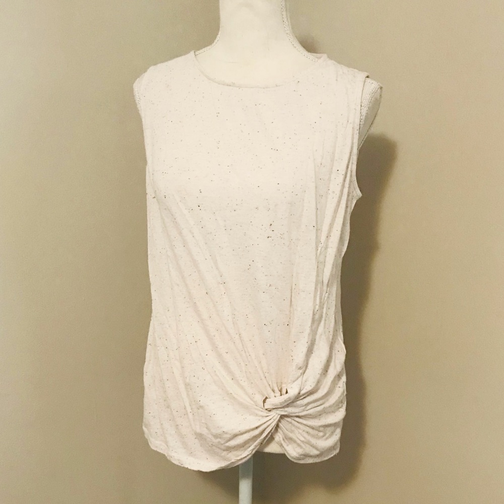 Loft Speckled Knot Front Tank in Size Medium